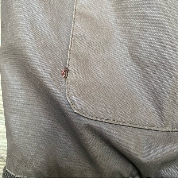 Orvis Waxed Cotton Fleece Collar Brown Bomber Large - Picture 13 of 16